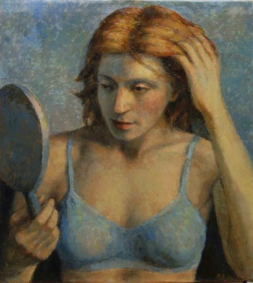 Aurelio Bulzatti - Donna che si specchia - Contemporary Art