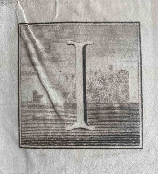 Antiquities of Herculaneum  - Letter of the Alphabet I