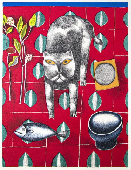 The Cat by Franco Gentilini - Contemporary Artwork