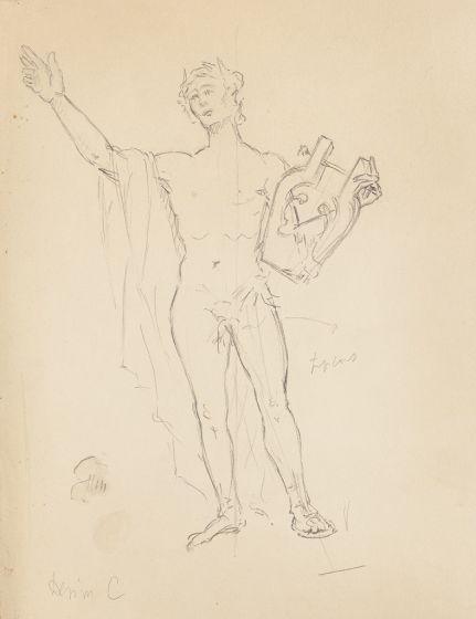 Zither Player - Modern Artwork
