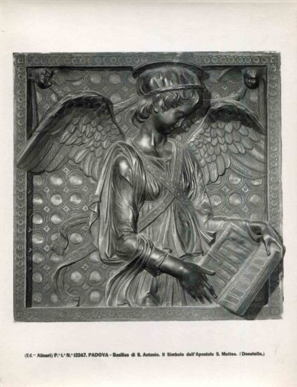 The Symbol of the Apostle St. Matthew by Donatello - Vintage Photo