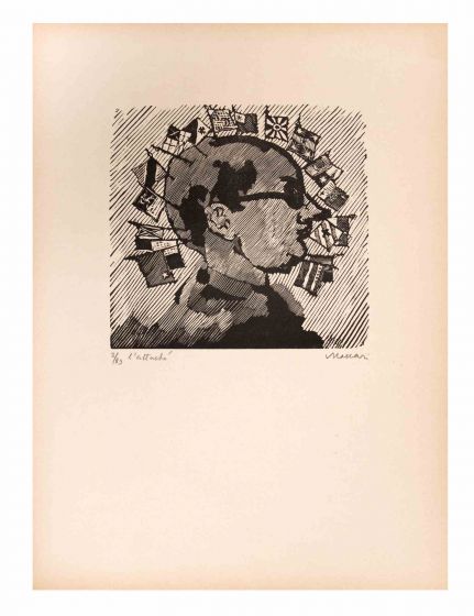 Mino Maccari - Diplomatic Employees - Contemporary Artwork 