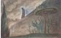 "Alegory" (1937) is an original drawing in watercolor on paper, realized by Jean Delpech (1916-1988). 