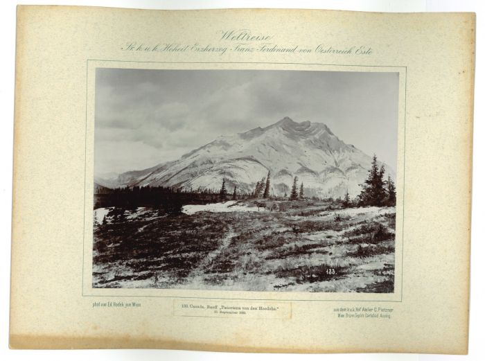 Canada. Bauff-Panorama von den Hoodohs by prince Franz Ferdinand von Osterreich Este - Artwork