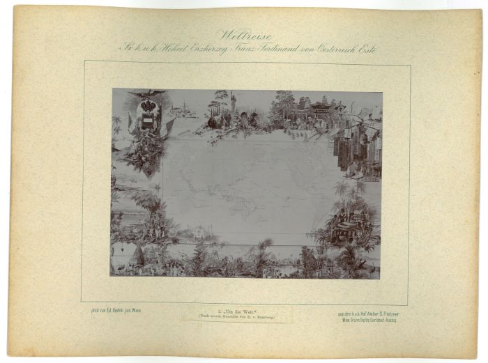 Um die Welt - 1893  by prince Franz Ferdinand von Osterreich Este - Artwork