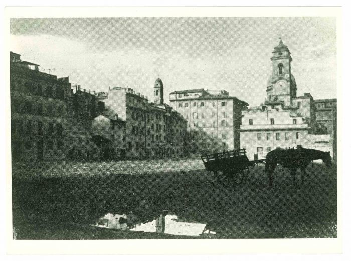 The Historical  Roman Square - Vintage Photograph