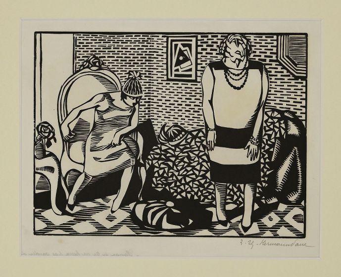 The Conversation by Hermann-Paul - Modern Artworks 