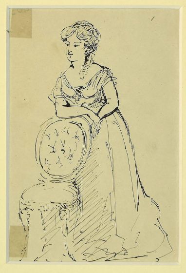 Female Figure with Long Dress -  Modern Artworks