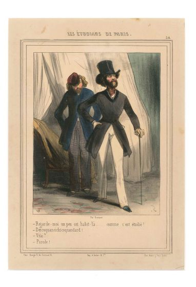 Les Étudians de Paris 34 by Paul Gavarni - Prints & Multiples