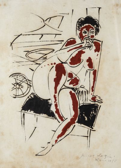 Nude by Pericle Fazzini - Modern Artwork