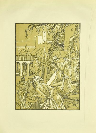 The Carries Of Amphorae by Ferdinand Bac - Modern Artwork
