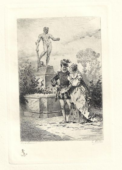 L’Hercule mesquin - From Les Dames Galantes by É. Boilvin, after Beaumont - Modern Artwork
