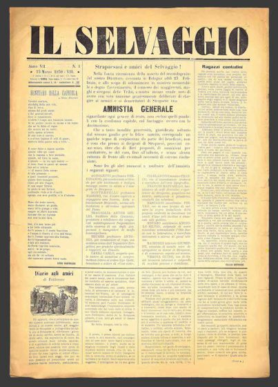 "Il Selvaggio no.1-1930"- Art Magazine