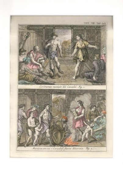 Wedding and Divorce among the Canadians by Gianfrancesco Pivati - Old Master Artwork