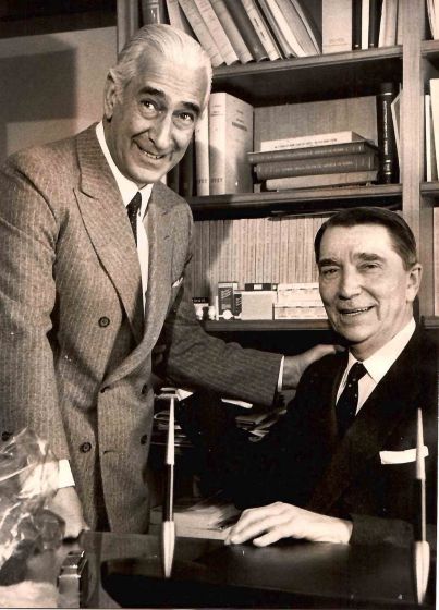 Prof. Pietro Valdoni and  Prof. Angelo Biocca