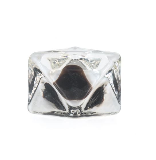 Glass triangular ashtray - Decorative Object
