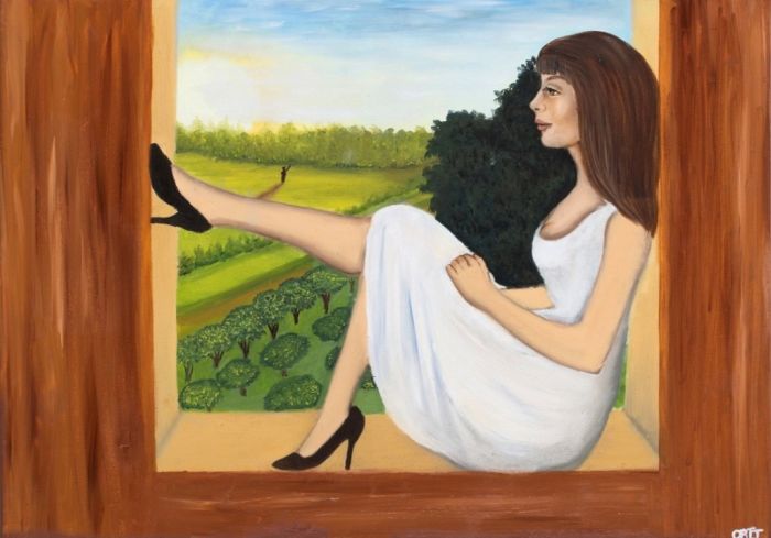 Waiting for Him by Orit Sharbat - Contemporary Artwork