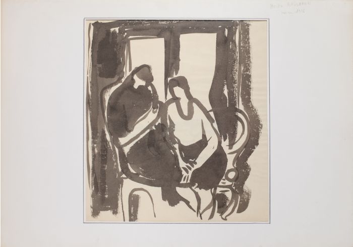 The Couple by  Hausmann - Modern Artwork