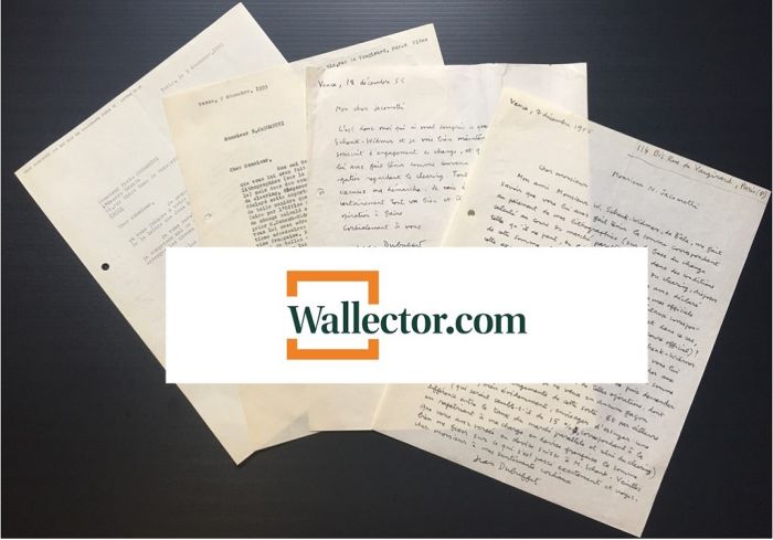 Collection of 4 letters, by Jean Dubuffet - Contemporary Manuscript
