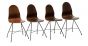 Four Vintage Wooden Chairs by Franco Campo, Carlo Graffi -  Design Furniture