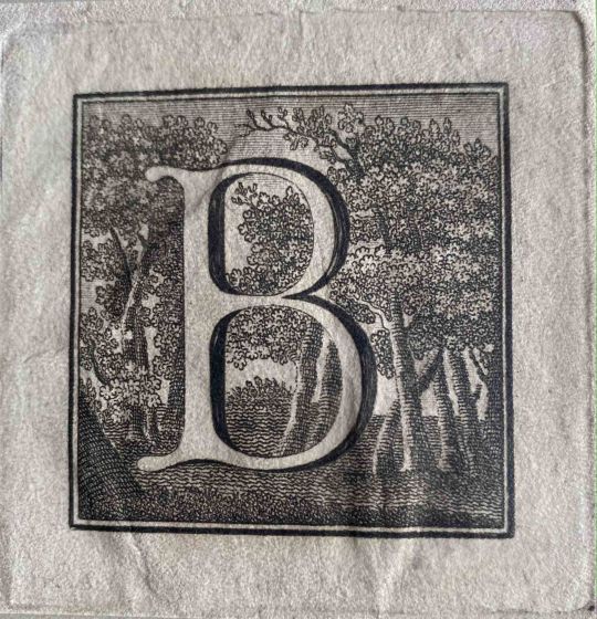 Antiquities of Herculaneum  - Letter of the Alphabet B
