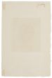 "Portrait" is an original print in etching on paper, realized by an Artist of XX Century. 
(Back Portrait)