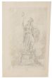 "Study for Monument" is an original drawing in tempera and watercolor on paper, realized by an Anonymous Artist of the XX Century .