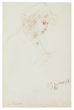 "Studies" is an original drawing in tempera on paper, realized by an Anonymous French Artist of the XX Century . 