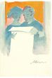 Couple Reading by Mino Maccari - Contemporary Artworks
