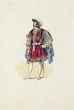 Theatrical Costume is a splendid hand lithograph engraved by Anonymous Artist of XX Century.
