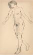 Female Nude Figure in Profile 