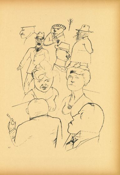 Homeland figures  from  Ecce Homo by George Grosz - Modern Artwork