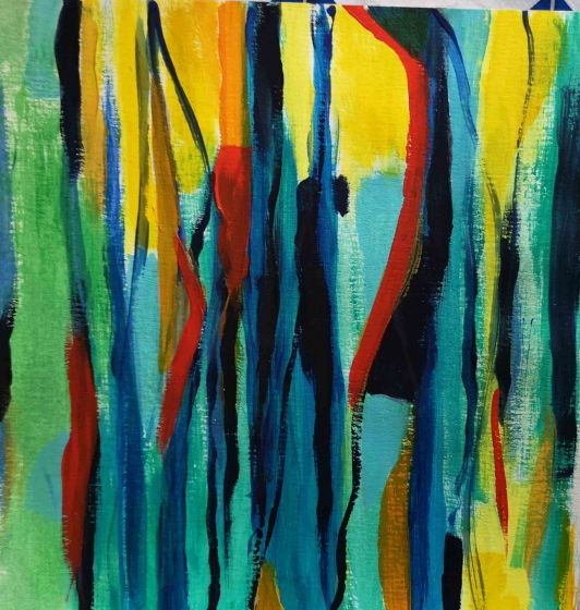 Martine Goeyens - Abstract Composition - Contemporary Artwork
