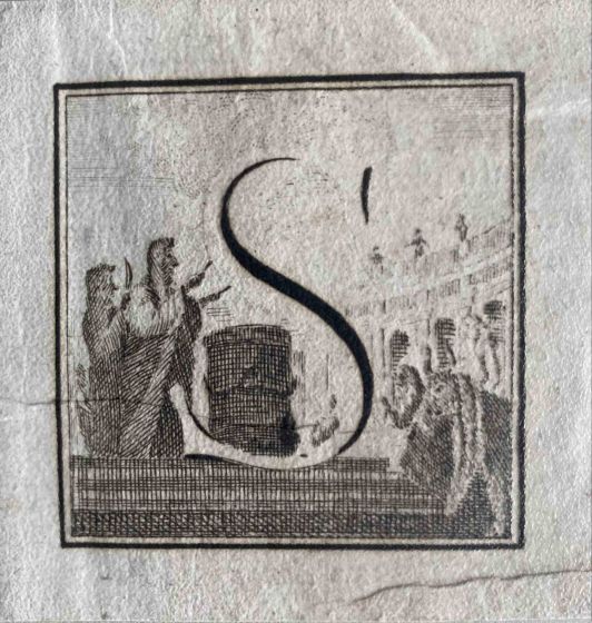 Antiquities of Herculaneum  - Letter of the Alphabet  S