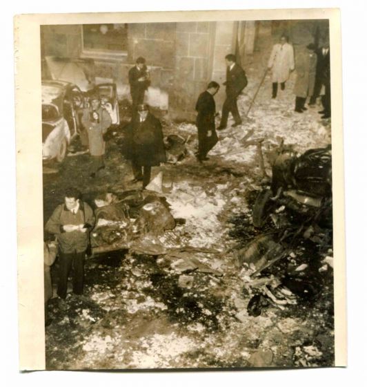 War in Algeria - Explosion -  Historical Photo 