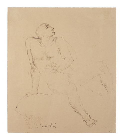 Nude Man by Marcello Ciampolini - Modern Artwork