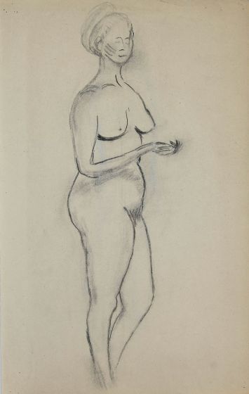 Naked woman by André Meaux-Saint-Marc