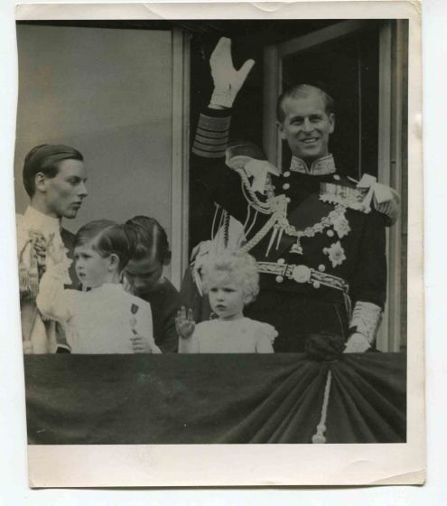 Greeting of Duke of Edinburgh -  Vintage Photograph