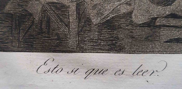 Esto si que es léer  from "Los Caprichos"