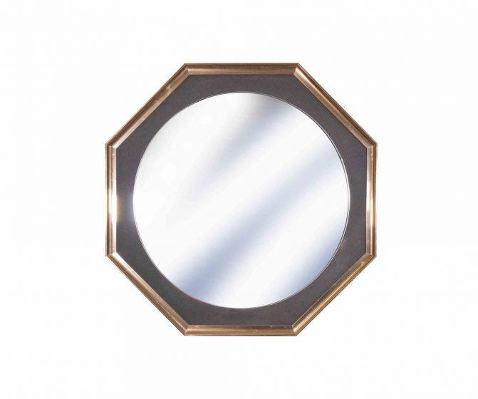 Vintage Brass Wall Mirror
