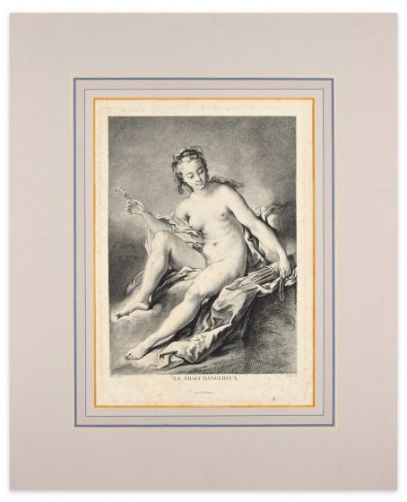 Le Trait Dangereux by J.F. Poletnich, after Francois Boucher - Old Master