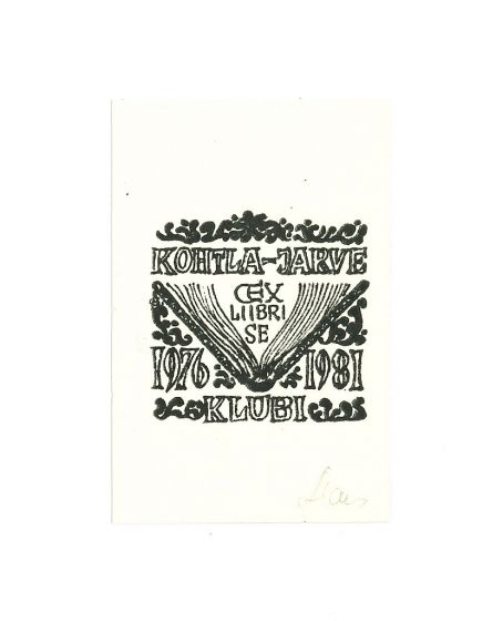 Ex Libris Kohtla-Jarve - Modern Artwork