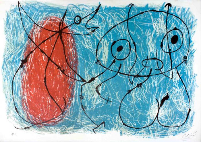 Le Lézard aux Plumes d'Or by Joan Miró - Surrealism