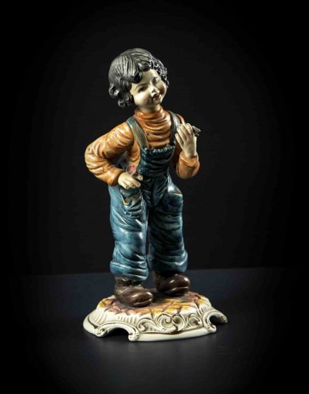 Vintage Ceramic Child Sculpture 