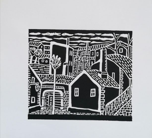 Karst Village by Luigi Spacal - Modern Artworks