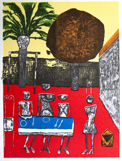 Dining by Franco Gentilini - Contemporary Artwork