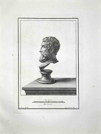 Profile of Ancient Roman Bust
