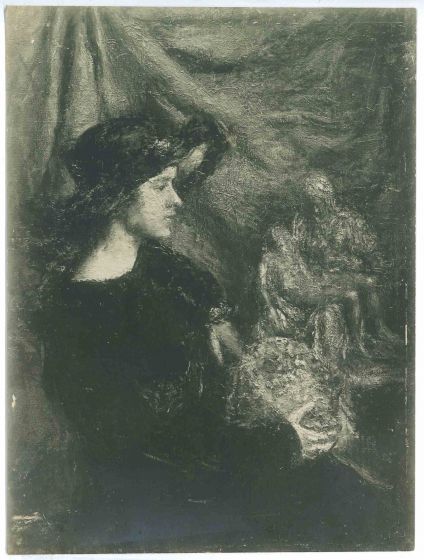 Vintage Photo Of A Painting  