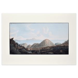 Landscape Campi Phlegraei - Plate XIII Naples - View of Capri by Pietro Fabris - Old Master Artwork