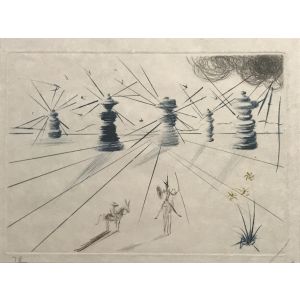 Don Quichotte et les moulins à vent - SOLD
